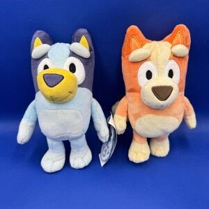 Bluey & Bingo Plush Stuffed Animal Set 8" New Moose Toys Collectible Heeler NWT